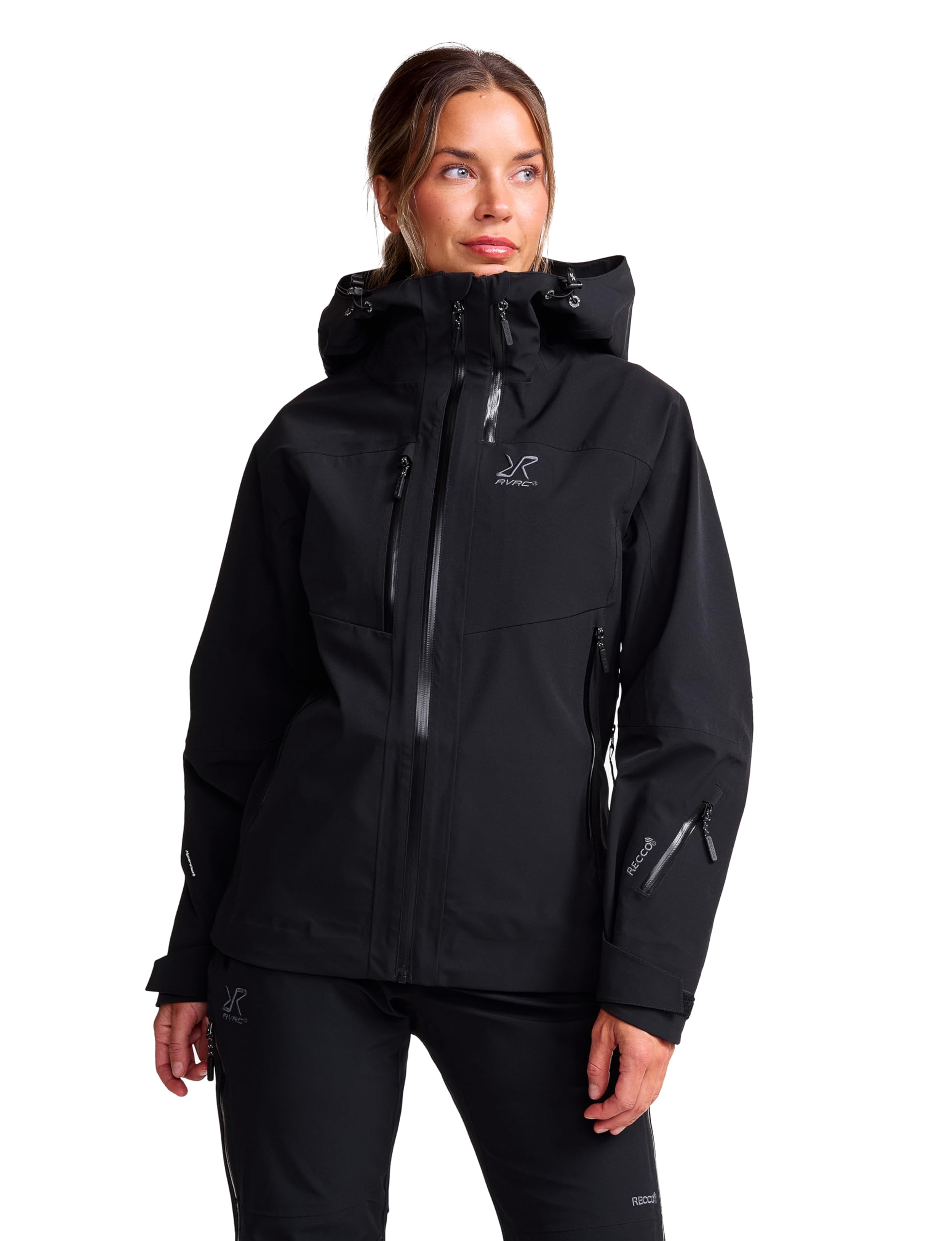 RevolutionRace Cyclone 3L Shell Jacket für Damen, Wasserdichte Jacke mit Recco-Reflektoren zum Wandern