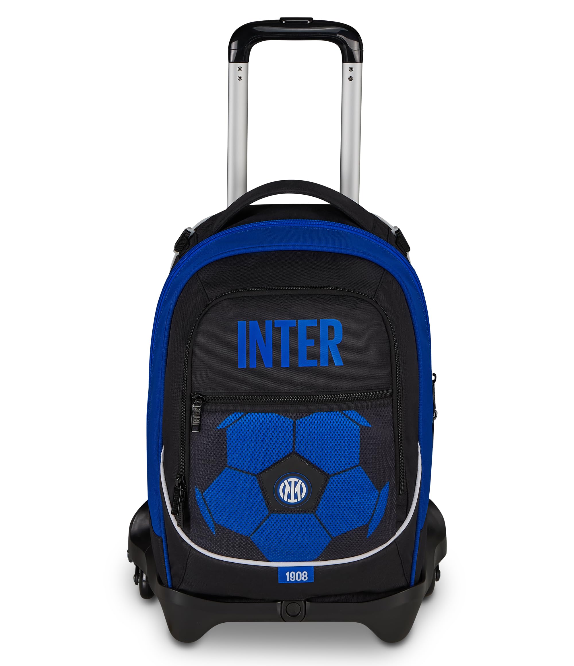 Seven Trolley Scuola Jack 3 Ruote Inter, Blu, 33 L, Scomponibile, Cross-over System, 3 in 1, Uso Zaino, Tasca frontale, Scuola elementare e media, Bambino, Ragazzo, Calcio, Prodotto ufficiale