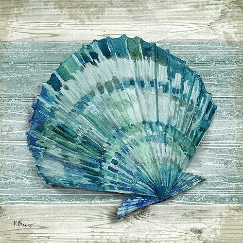 Posterazzi PDXBNT1537SMALL Northpoint Shells II Paul Brent - Póster impreso, 18 x 18 pulgadas, multicolor