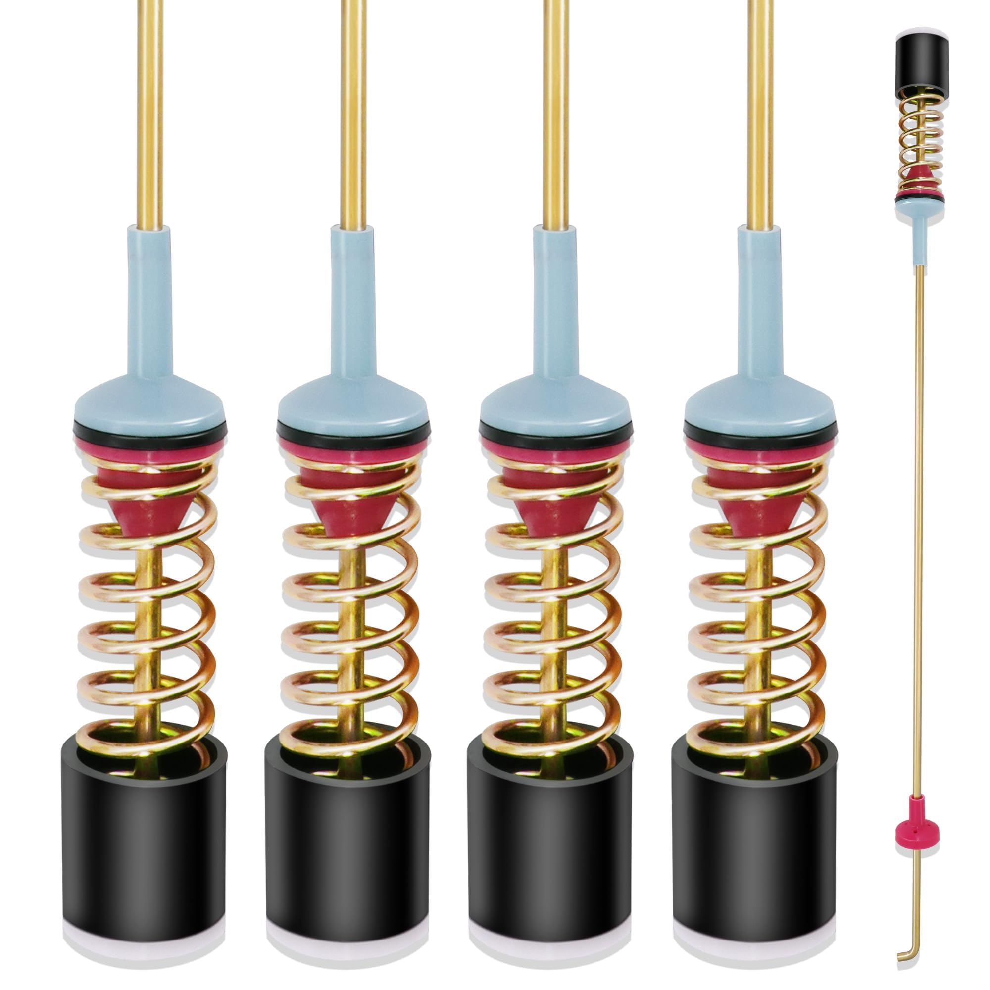 4-Pack DC97-05280W Washer Suspension Rods, 26.3 Inch Compatible with Samsung Top-Loading Washing Machine, Fit for WA50R5200AW/US, WA50R5400AV/US, WA422PRHDWR/AA, WA45N3050AW/A4, WA45T3200AW/A4