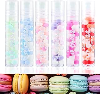 6 unidades de brillo labial de bola rodante, ...