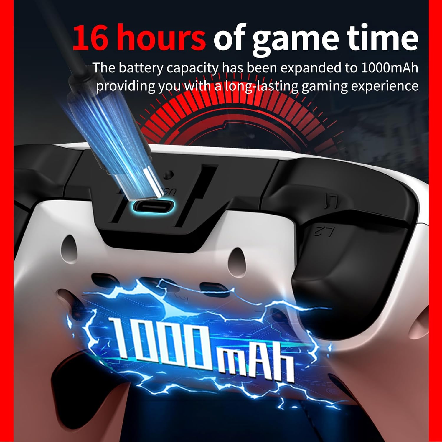 NBCP PC Wireless Gaming Controller with Interactive Screen - Hall Effect Joysticks & Triggers with Drift Repair, 1000Hz Polling Rate Wireless PC Controller for Switch, iOS, Android, 2 Back Buttons