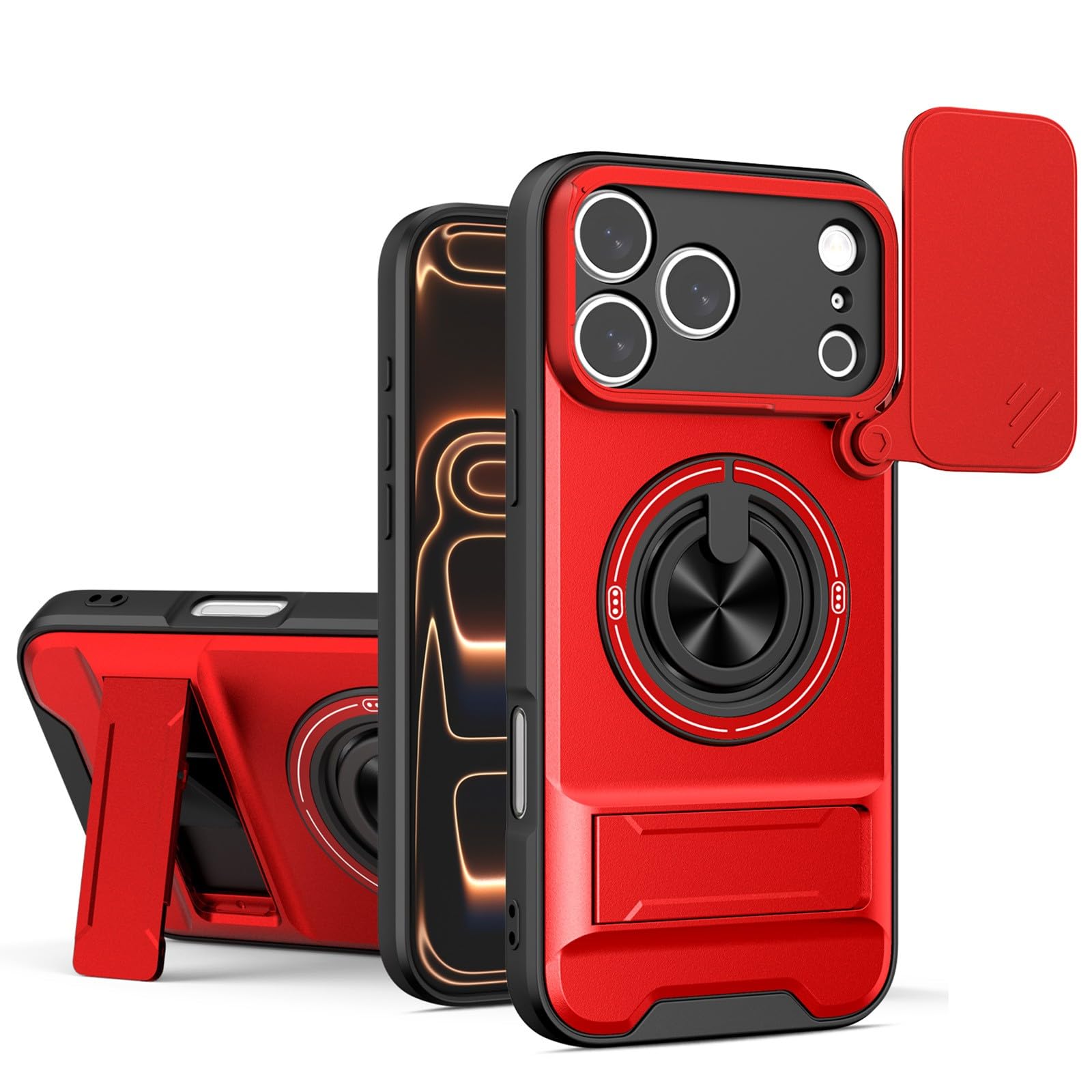 Coque Xiaomi Poco F8 Pro rouge finie les rayures sur l'objectif avec ce rigide - 8