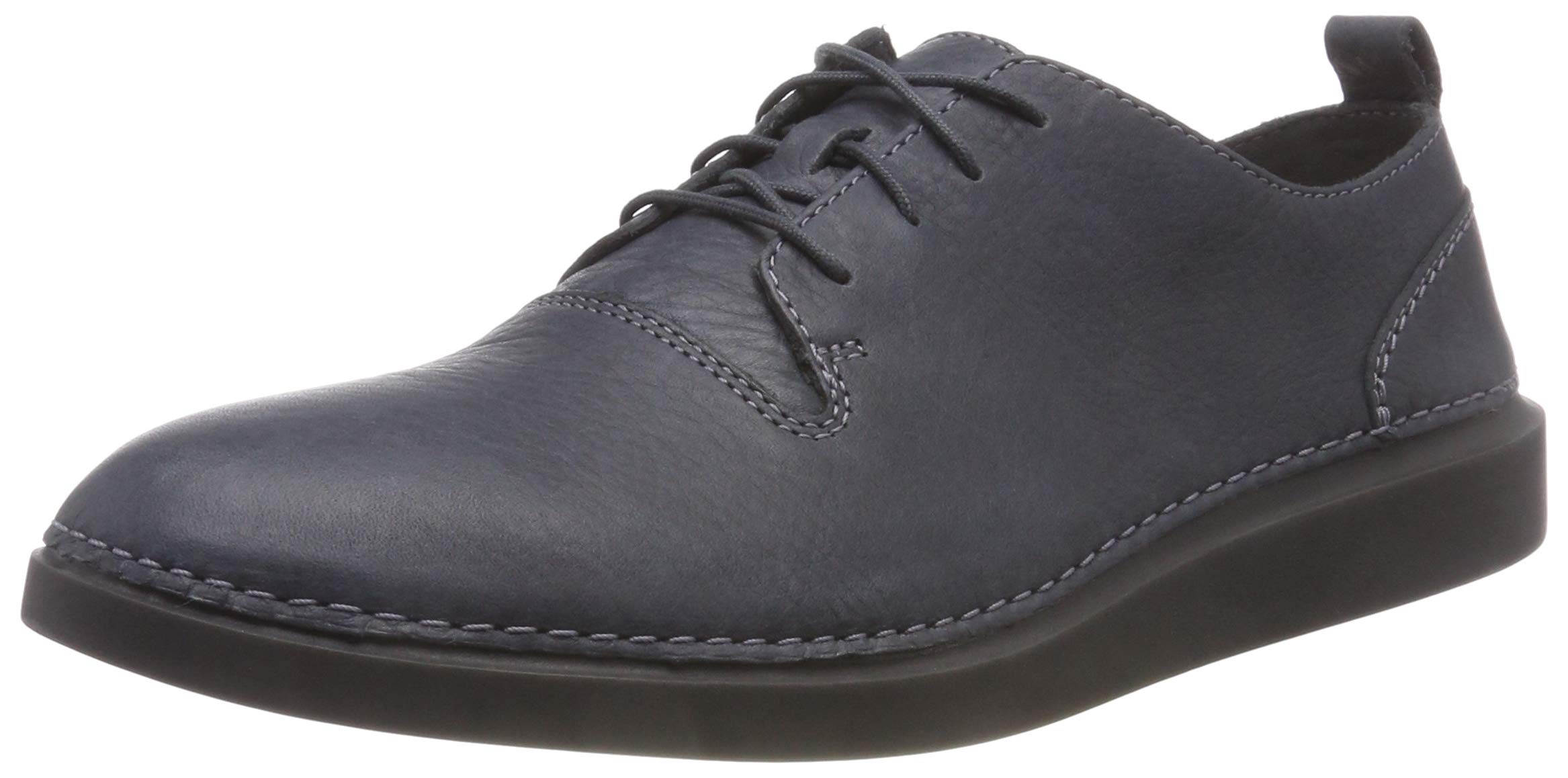 Clarks Mens Hale Lace Dark Grey Lea Dark Grey Lea Desertcart