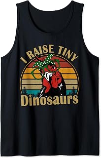 Chicken-Shirt I Raise Tiny Dinosaurs Funny Mama Hen Joke Mom Tank Top