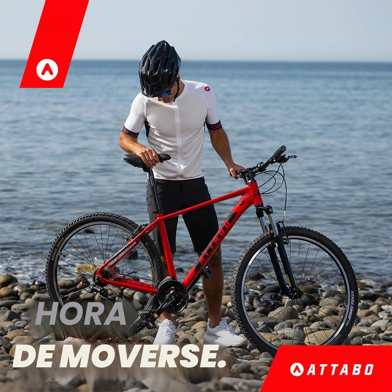 ATTABO Bicicleta para Hombre Alpe 1.0 con Marco de Aluminio de 17 – 21 Pulgadas, Manillar ergonómico, Freno en V, Azul, Bicicleta de montaña con Ruedas de 29 Pulgadas con Accesorios, sillín Ajustable