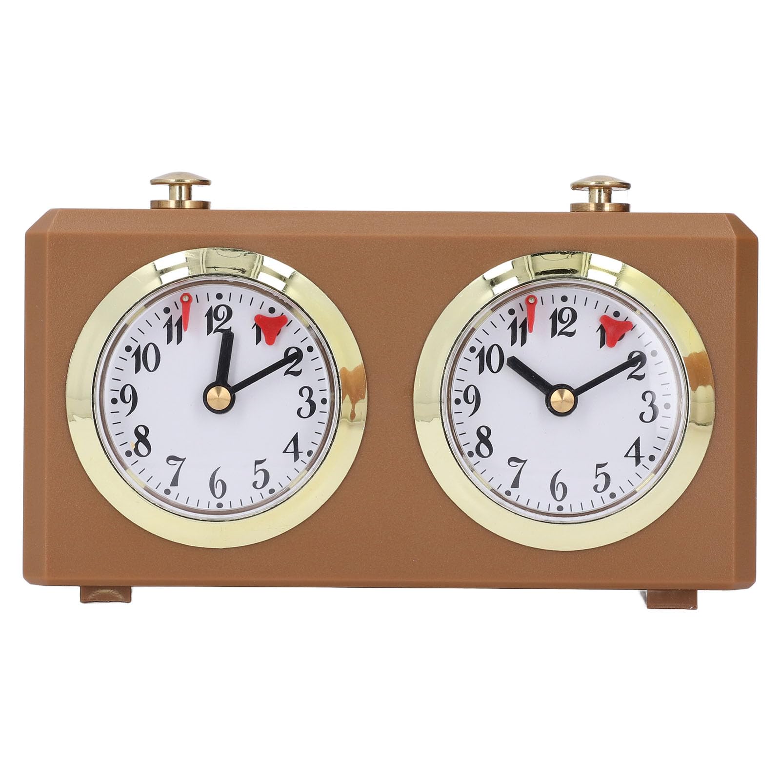 Asixxsix Orologio da Scacchi Analogico retrò, Timer da Gioco, Orologio da Scacchi Meccanico Senza Batteria, Orologio da Scacchi Analogico Meccanico Professionale per Scacchi Cinesi,