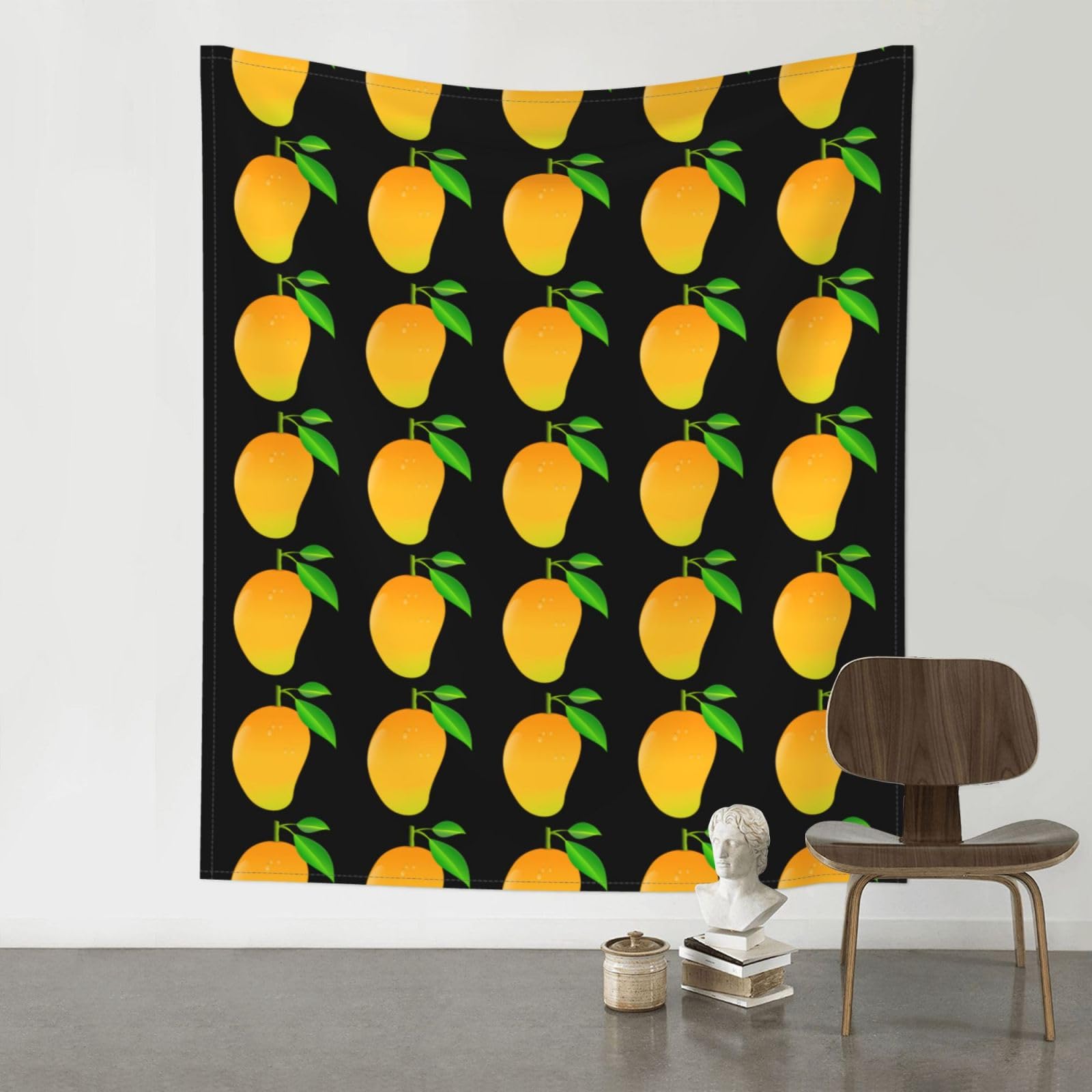WHJSSF Mango Prints 60x51in Wall Tapestry Bohemian Throw Blanket Dorm Decor Beach Picnic Cover