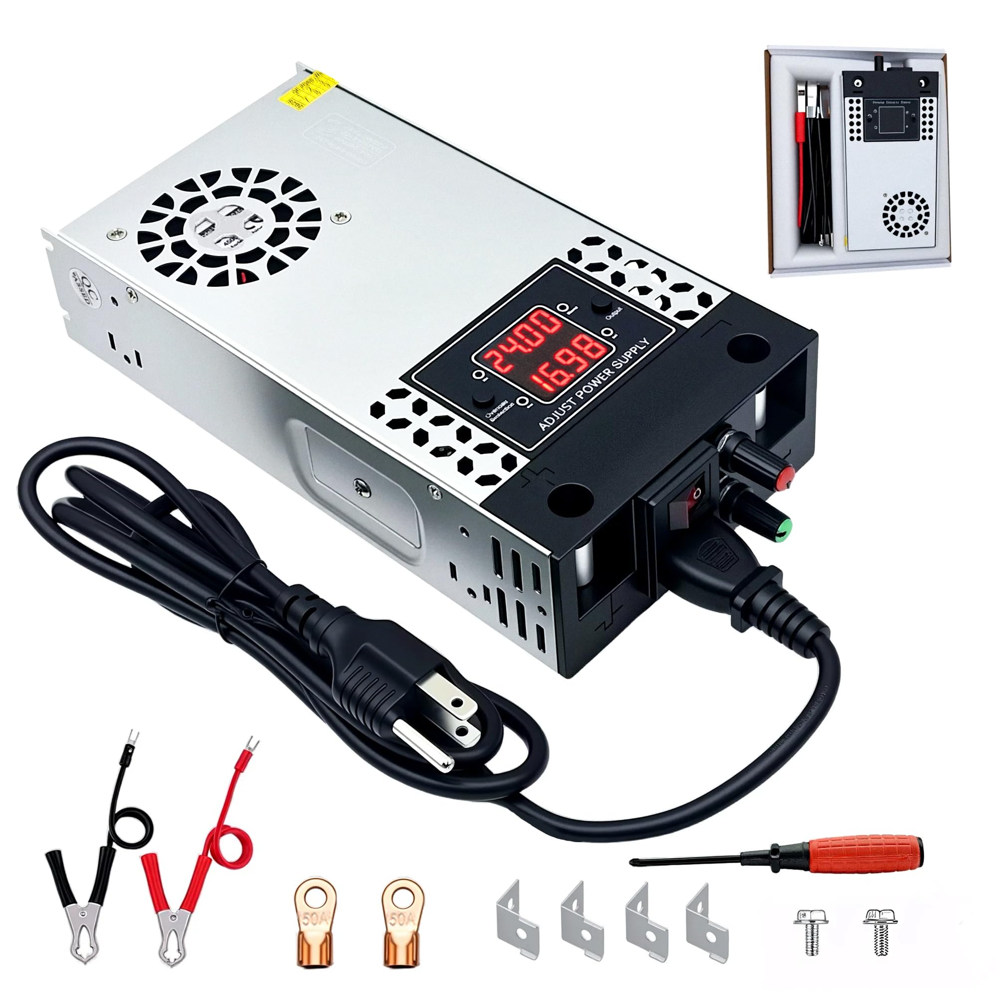 Nowa wersja konwertera AC na DC 30 V 500 W zasilacz, uniwersalny konwerter SMPS 120 V na 12 V, adapter sterownika transformatora prądu stałego do kampera, pompy, taśmy LED, monitora LCD