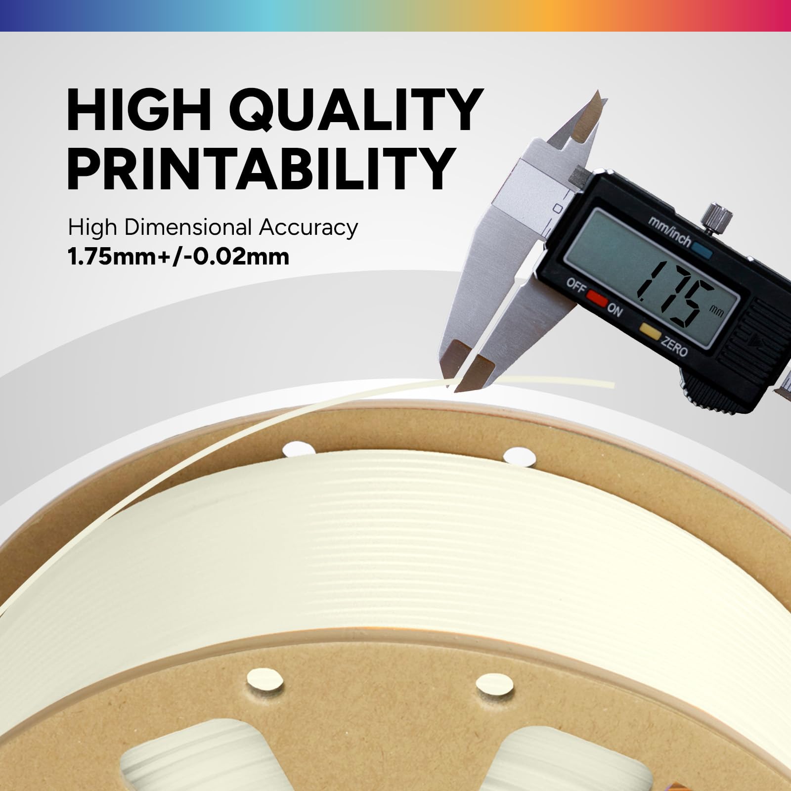 OVERTURE Glow PLA Filamento per stampante 3D, 1,75 mm Bobina da 1 kg, Filamento PLA 1,75 +/- 0,02 mm per la stampa 3D, Verde(Glow in Dark)