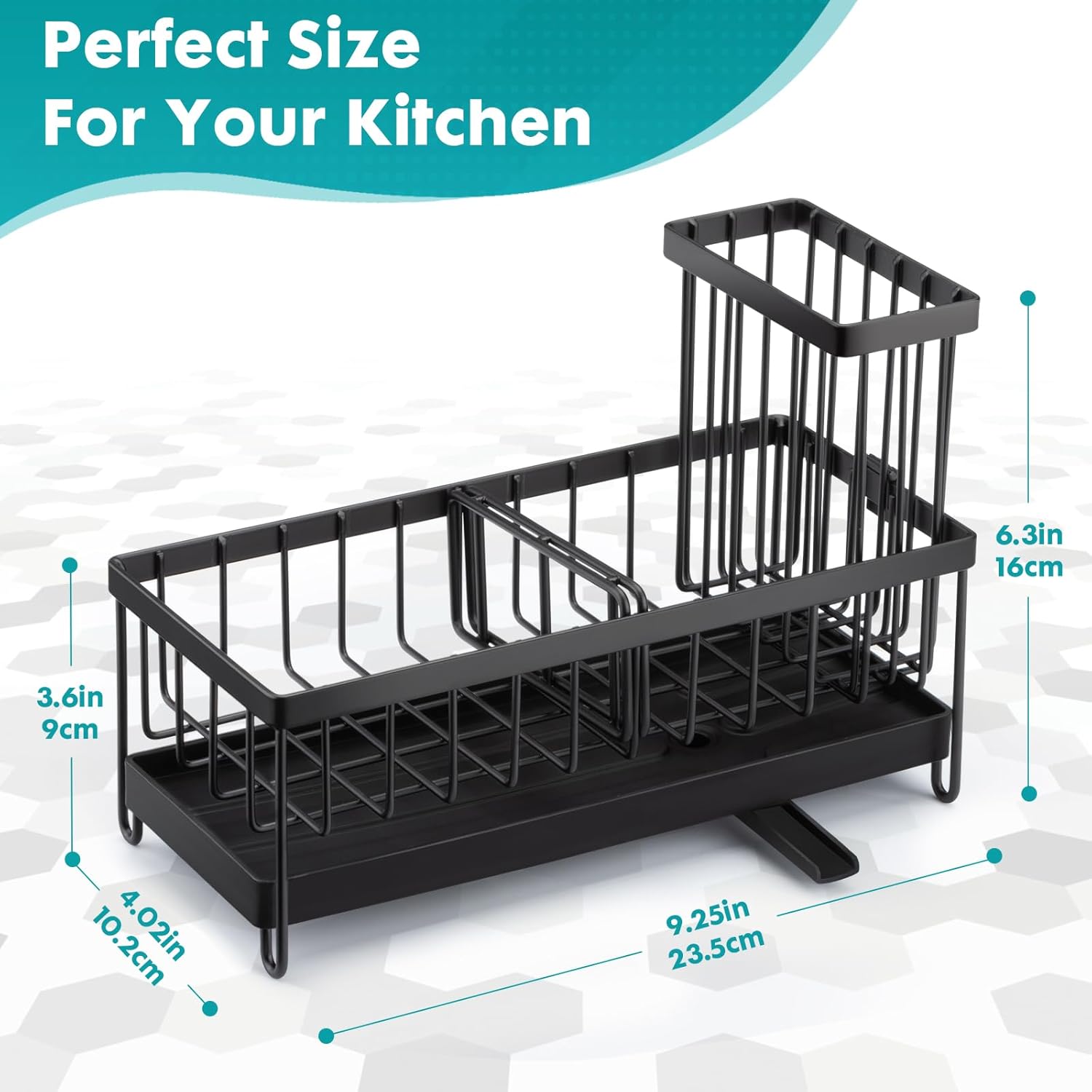 Organisateur d'Évier de Cuisine Sinnsally avec Égouttoir Amovible – Design Pratique et Anti-Rouille - Description