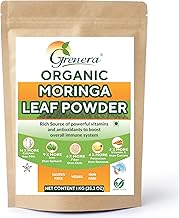 Grenera Organic Moringa Leaf Powder 1 kg, Drumstick Leaf Powder, Pure Shigru for Healthy Life, Organic Certified, No Chemicals or Preservatives