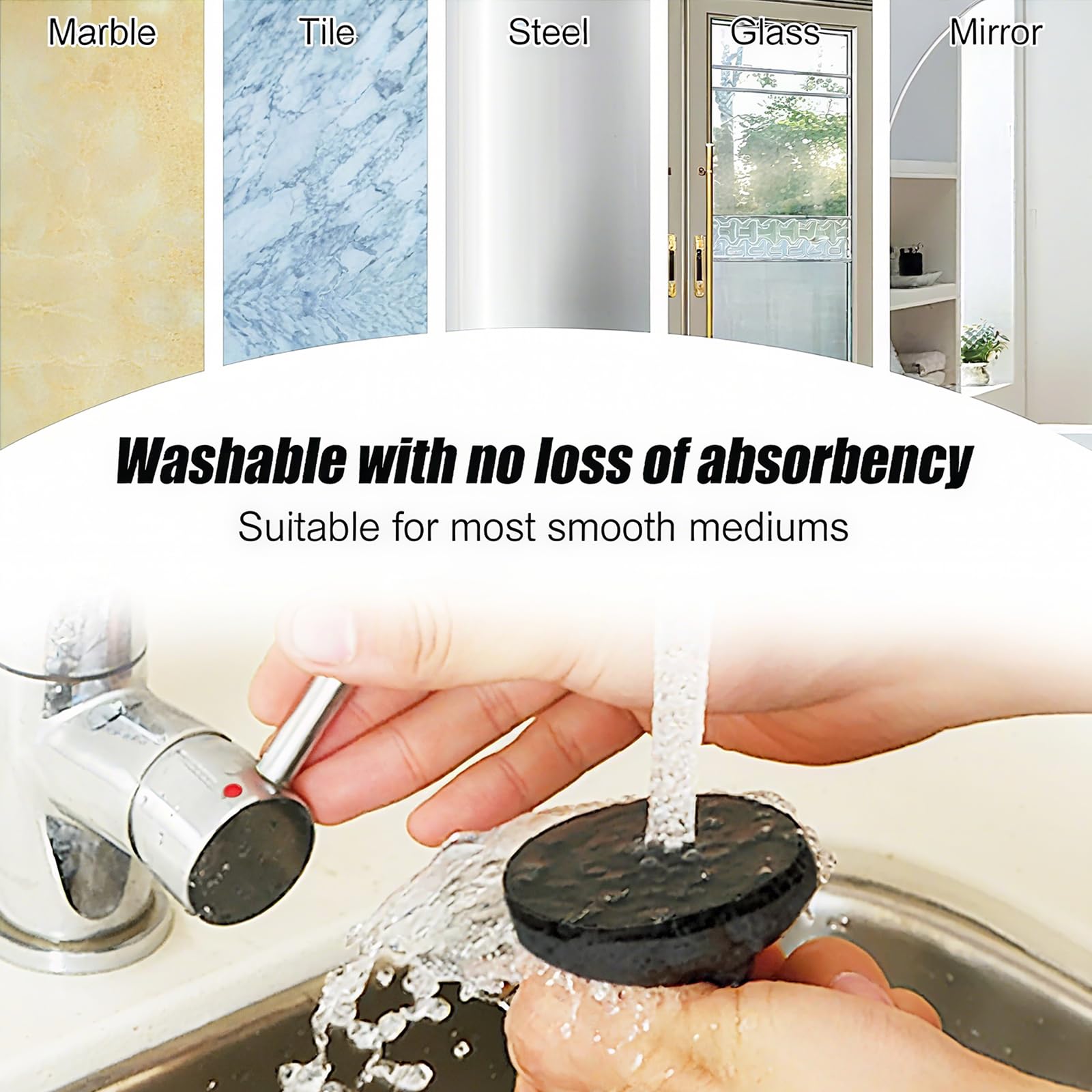QZDAFFIC 6PCS Suction Hooks, Premium Vacuum Hanging Suction Cup Hooks Heavy Duty with Max. Load 5KG - Image 4
