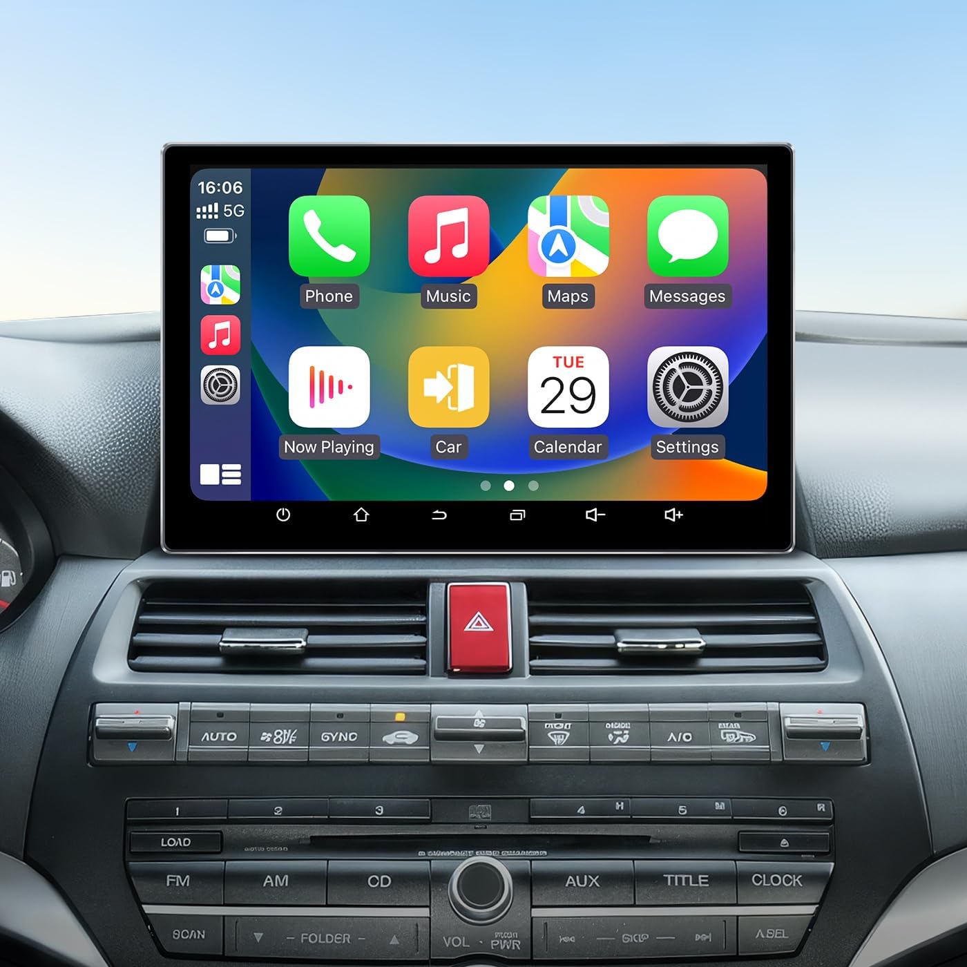 11.5 Inch Car Radio Stereo for Honda Accord 8th 2008-2013 Upgrade IPS HD Touch Screen 4+64G Car Radio Wireless CarPlay Android Auto, GPS FM/SWC Bluetooth 1280P Backup Camera