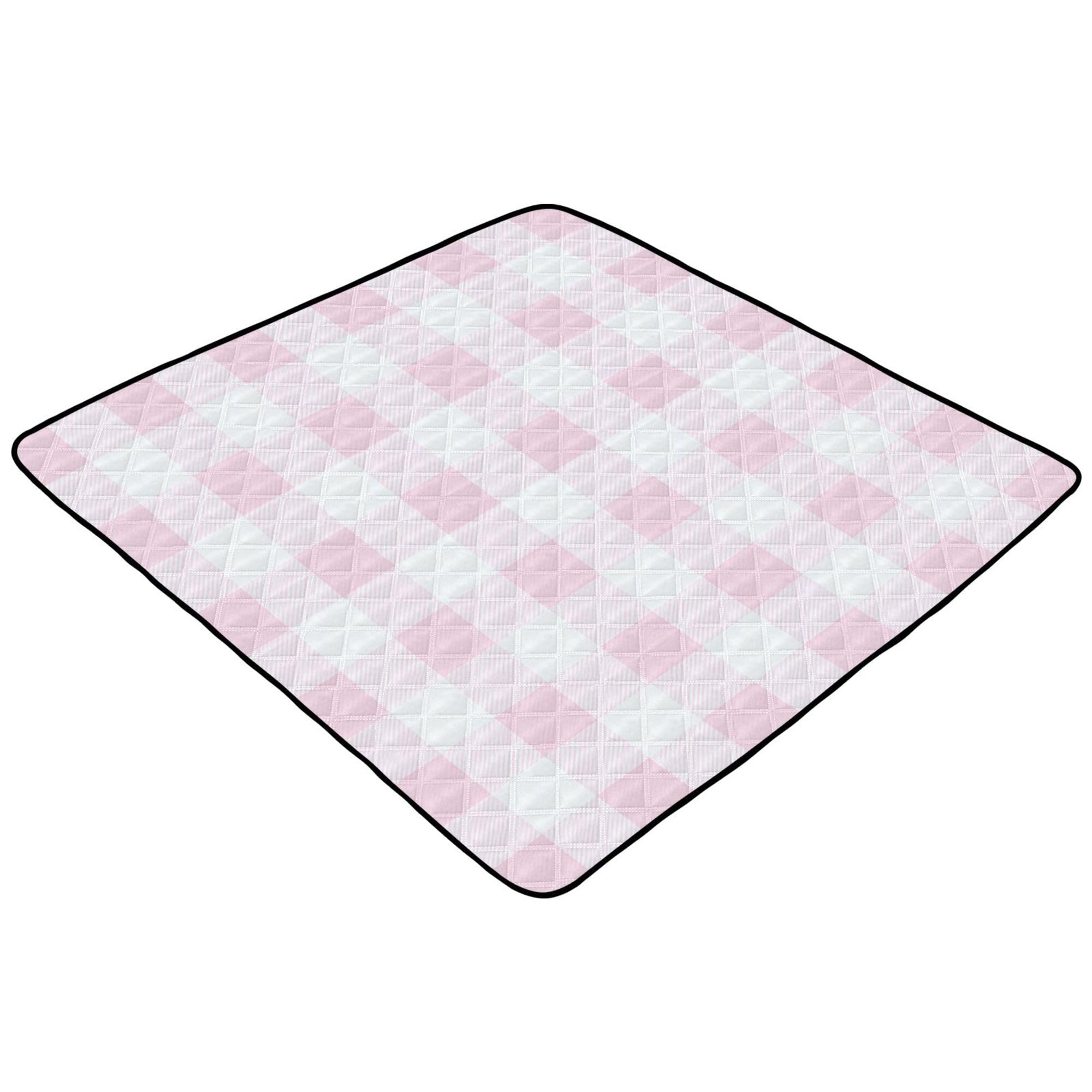 Alfombra de juego plegable para bebé, lavable, para actividades de gimnasio y actividades en el suelo, color pastel y blanco, 127 x 127 cm