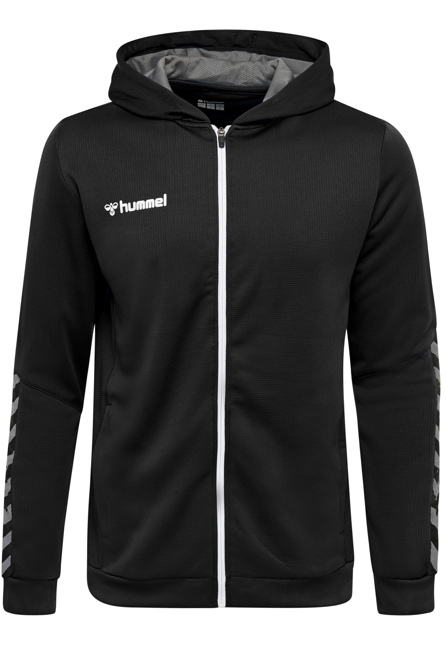 hummel Boys Hmlauthentic Kids Poly Zip Hoodie Black/White