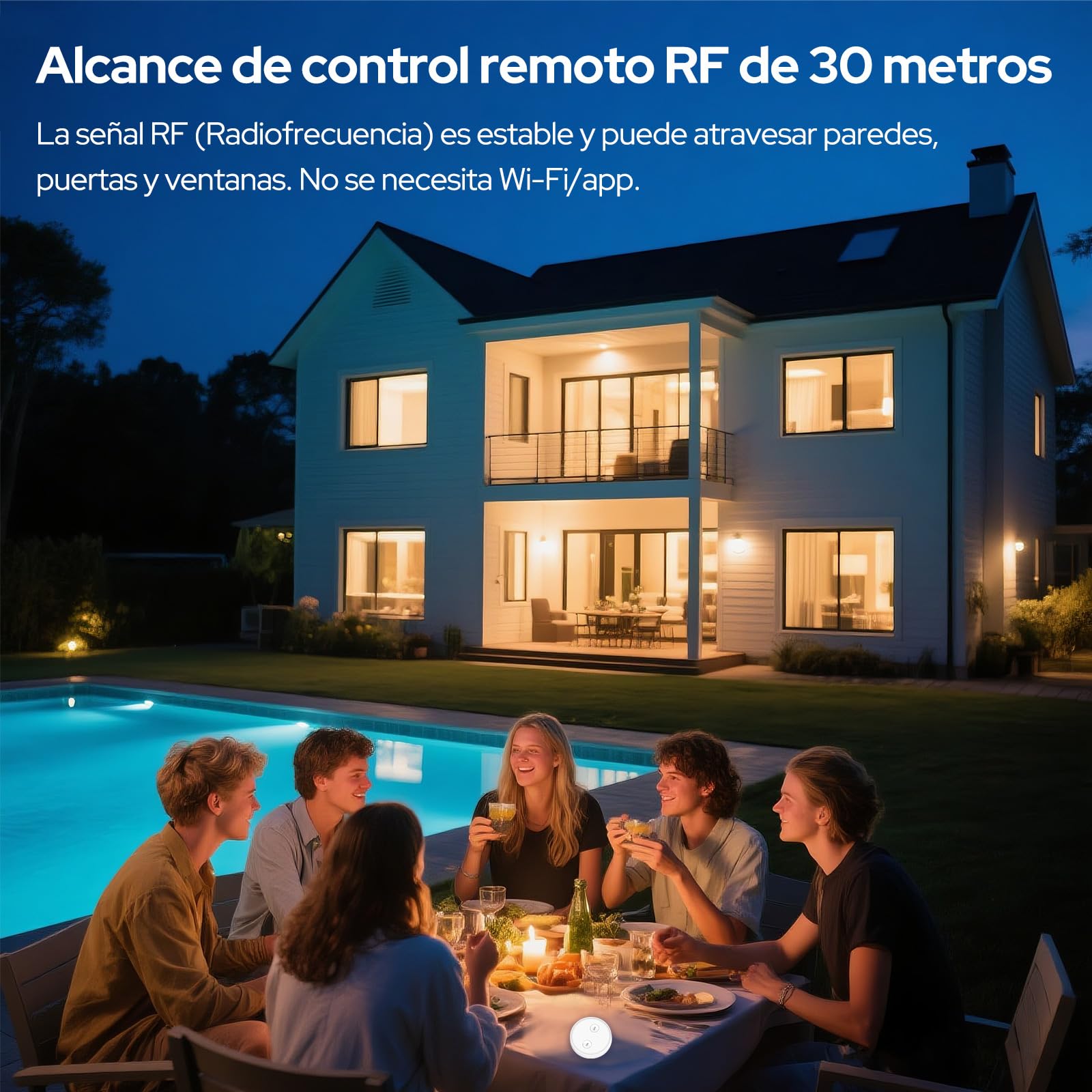 Kit de Interruptor de Luces Inalámbricas, LoraTap Interruptor Inalámbrico + Receptor Relé RF 868MHz Control Remoto Hasta 200 metros Mando a Distancia para Iluminación y Electrodomésticos