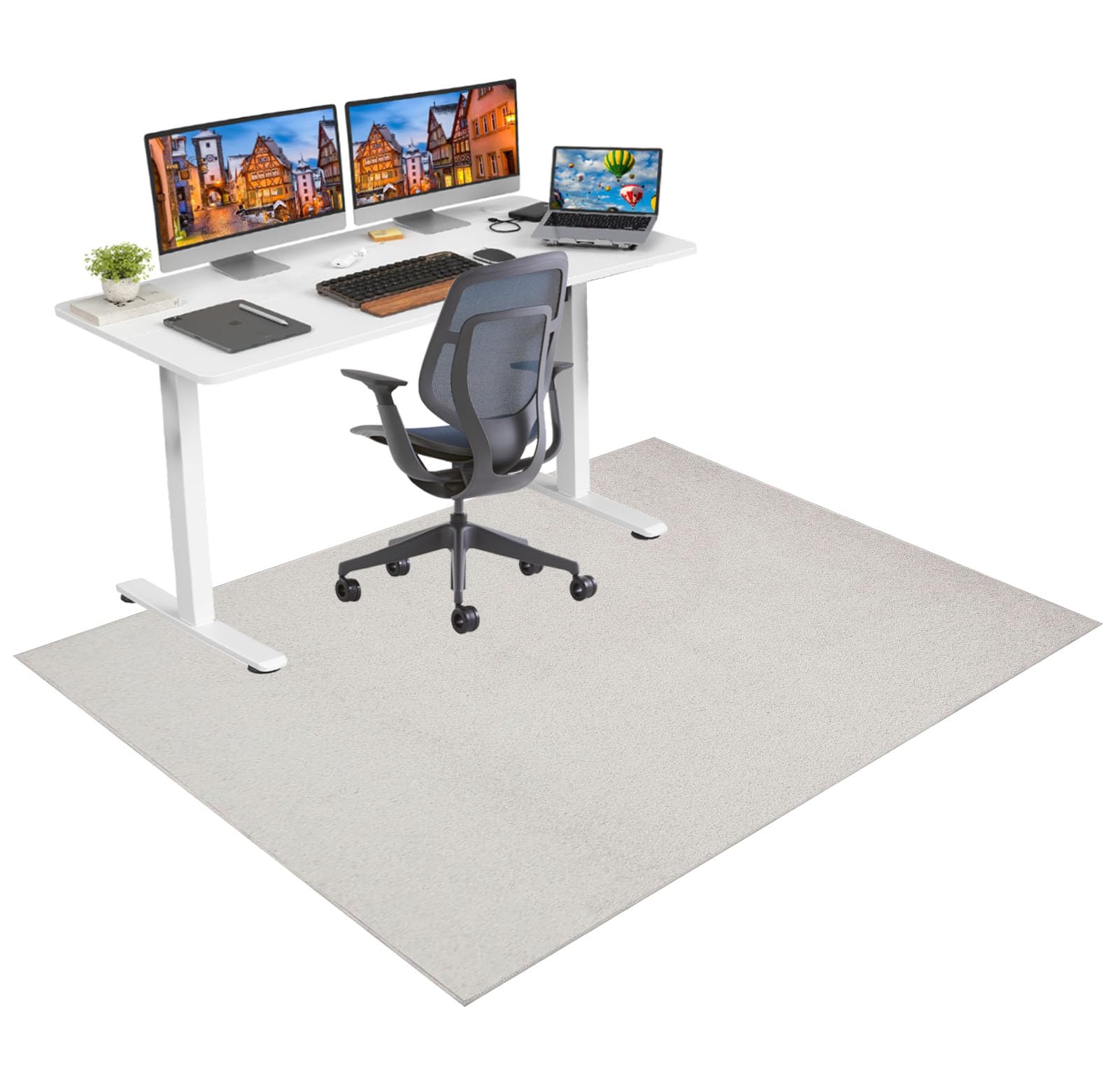 Alfombra Silla de Oficina, Alfombrilla Protectora Suelo Antideslizante 200 x 270 cm Alfombra Gaming Suelo Alfombra Silla Escritorio para Suelos Duros Protector Suelo Silla Ruedas, para Oficina Hogar