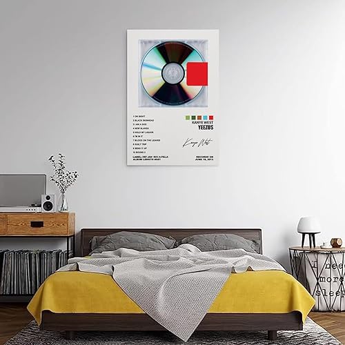 Miniatura 3 de YELLOWV Kanye - Póster de West Yeezus para habitación, estética, lienzo, arte de pared, decoración de dormitorio, 12 x 18 pulgadas (11.8 x 17.7 in)