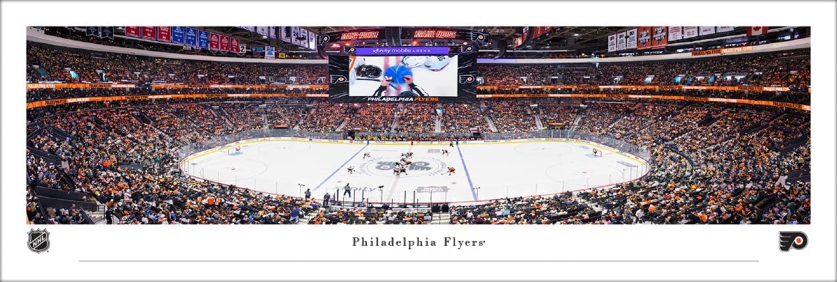 Philadelphia Flyers Face-Off - Unframed NHL Poster by Blakeway Panoramas