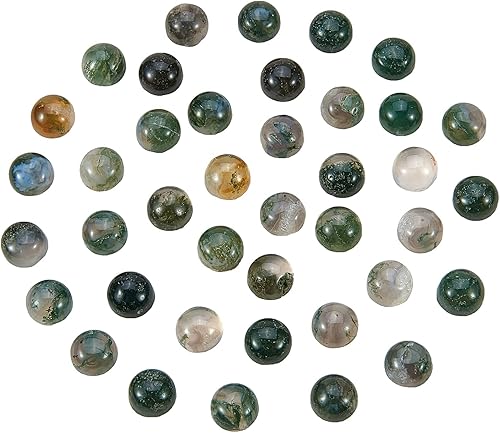 Miniatura 8 de LiQunSweet 50 piezas de piedras preciosas naturales de lapislázuli sin agujero, cuentas sueltas y encantadoras, cabujones ovalados con parte trasera