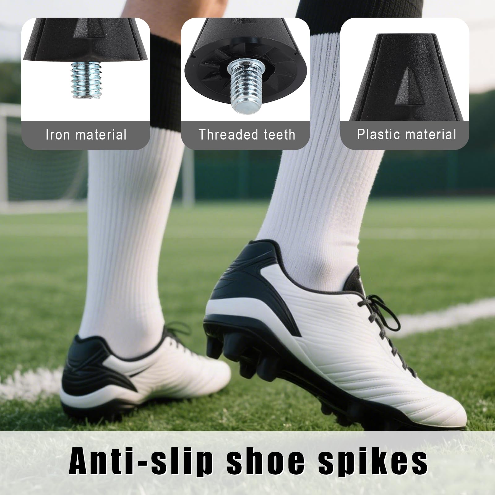 Exxact Sports Spats - Copri tacchetti da calcio, per tenere i lacci