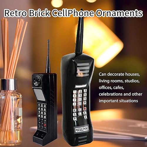 Miniatura 5 de 2 piezas de accesorios de teléfono celular de los años 90, modelo retro a la antigua moda para el hogar, sala de estar, decoración de escritorio