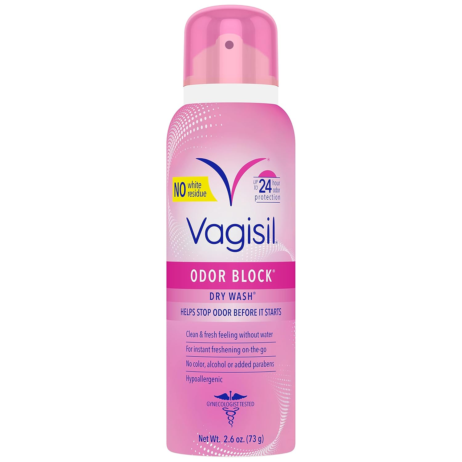 Vagisil Odor Block Dry Wash Spray for Feminine Hygiene, Gynecologist Tested, Hypoallergenic, 2.6 Ounces (Pack of 1) Vagisil Odor Block Dry Wash Spray for Feminine Hygiene, Gynecologist Tested, Hypoallergenic, 2.6 Ounces (Pack of 1)