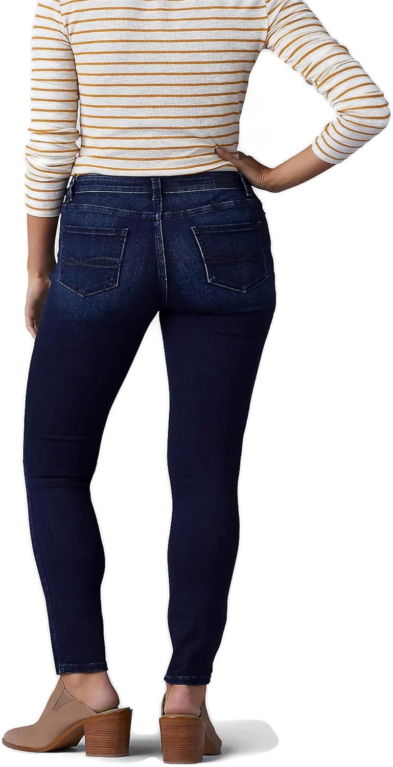 Lee Women's Plus-Size Plus-Size Slimming Fit Rebound Skinny Leg Jean