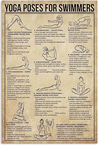 Miniatura 6 de Surya Namaskar - Carteles de metal para decoración de pared, carteles de conocimiento de yoga, amantes del yoga, placas coleccionables, hogar,