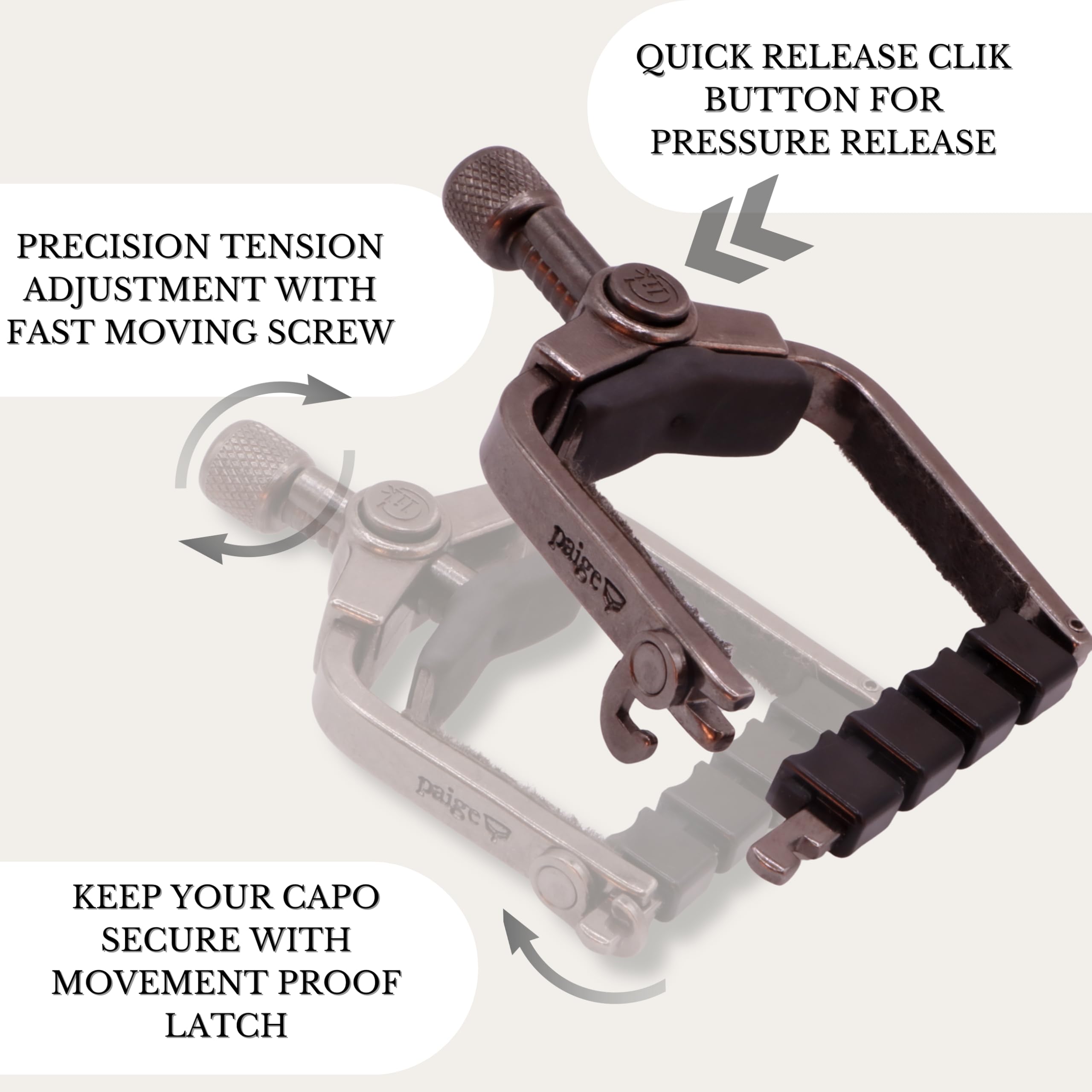 Paige Clik Capo PC-B4-ETI Banjo/Mandolin