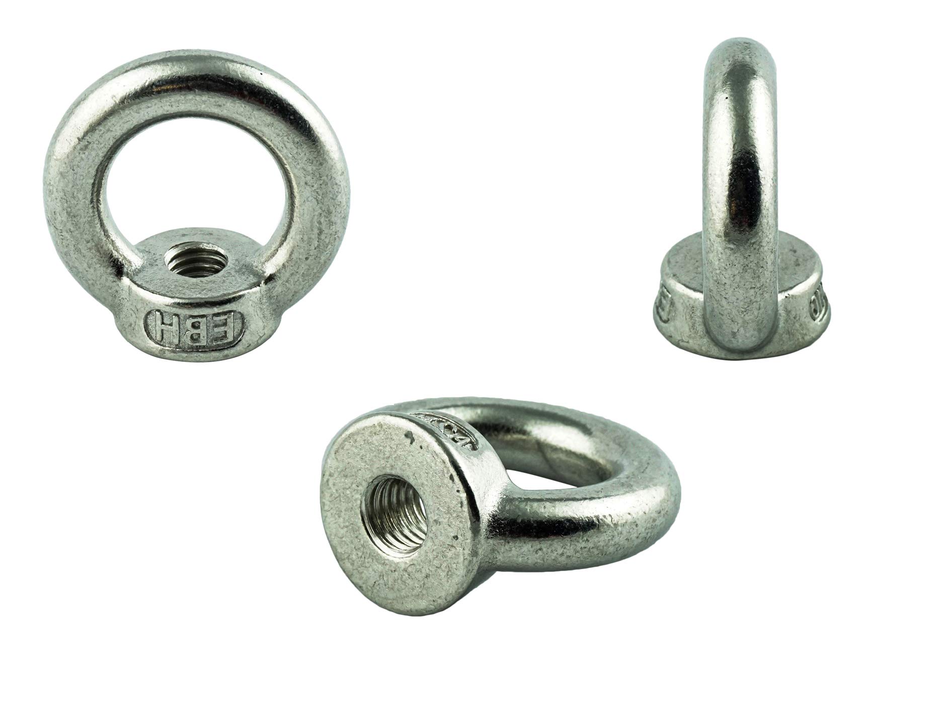 AGBERG M20 (5 unidades) Tuercas anulares fundidas y pulidas - Acero inoxidable VA A2 V2A - Tuercas anulares - Tuercas de ojal - similar a DIN 582