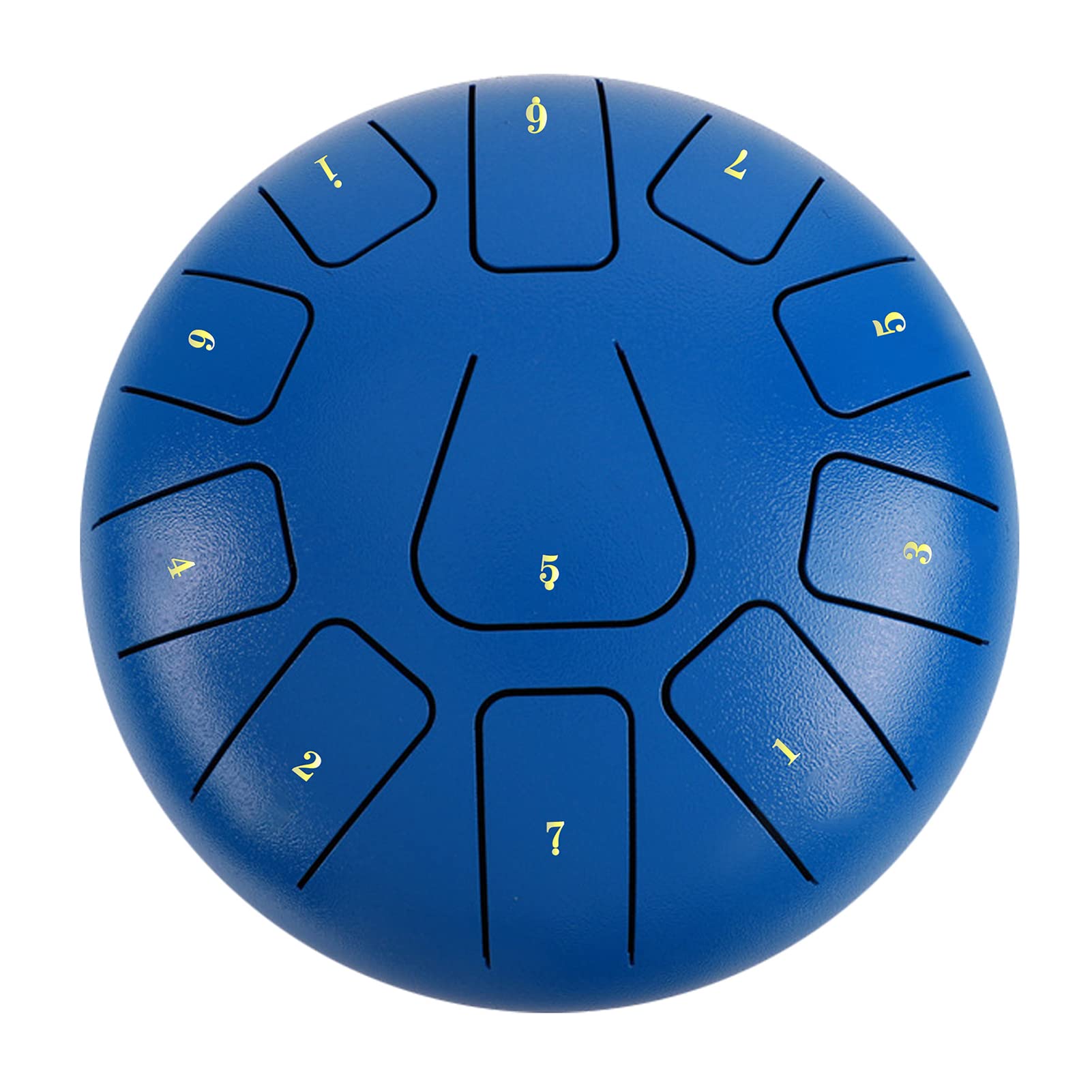 Domary Tamburo con Lingua in Acciaio da 11 Note, Padella da 8 Pollici con Mazze in Lega e Borsa per Principianti di Meditazione Yoga (Blu scuro)