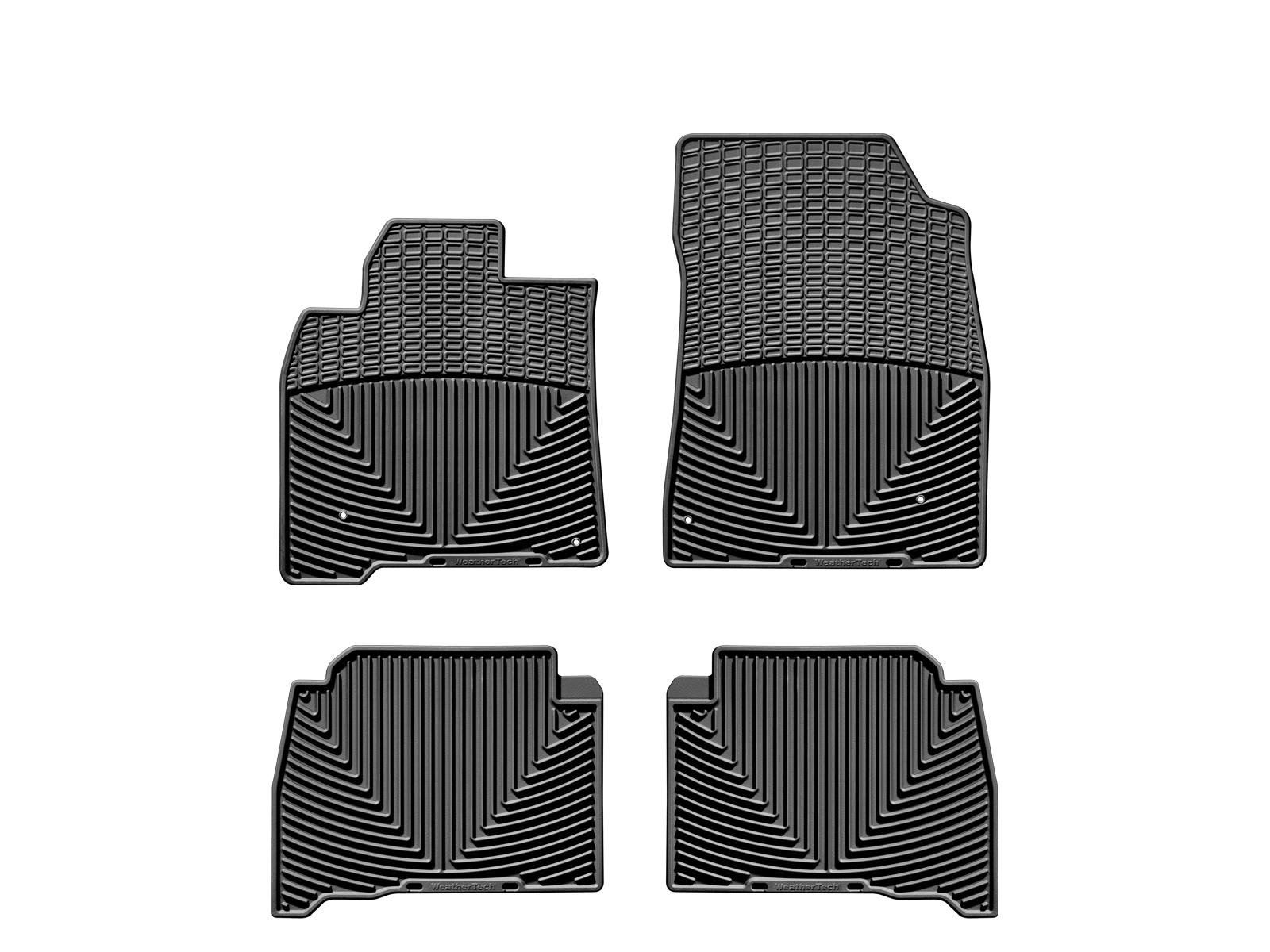 WeatherTech All-Weather Floor Mats for Toyota Land Cruiser - 1st & 2nd Row (Black)
