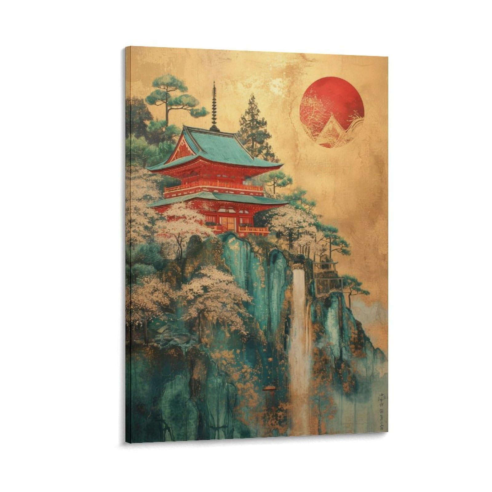 Asian Art Poster Chinese Oriental Art Poster Chinese Art South Asian Art Chinese Wall Art Oriental Decor Poster Oriental Wall Art Poster Asian Decor Poster 6 Canvas Poster Bedroom Decor Landscape Offi