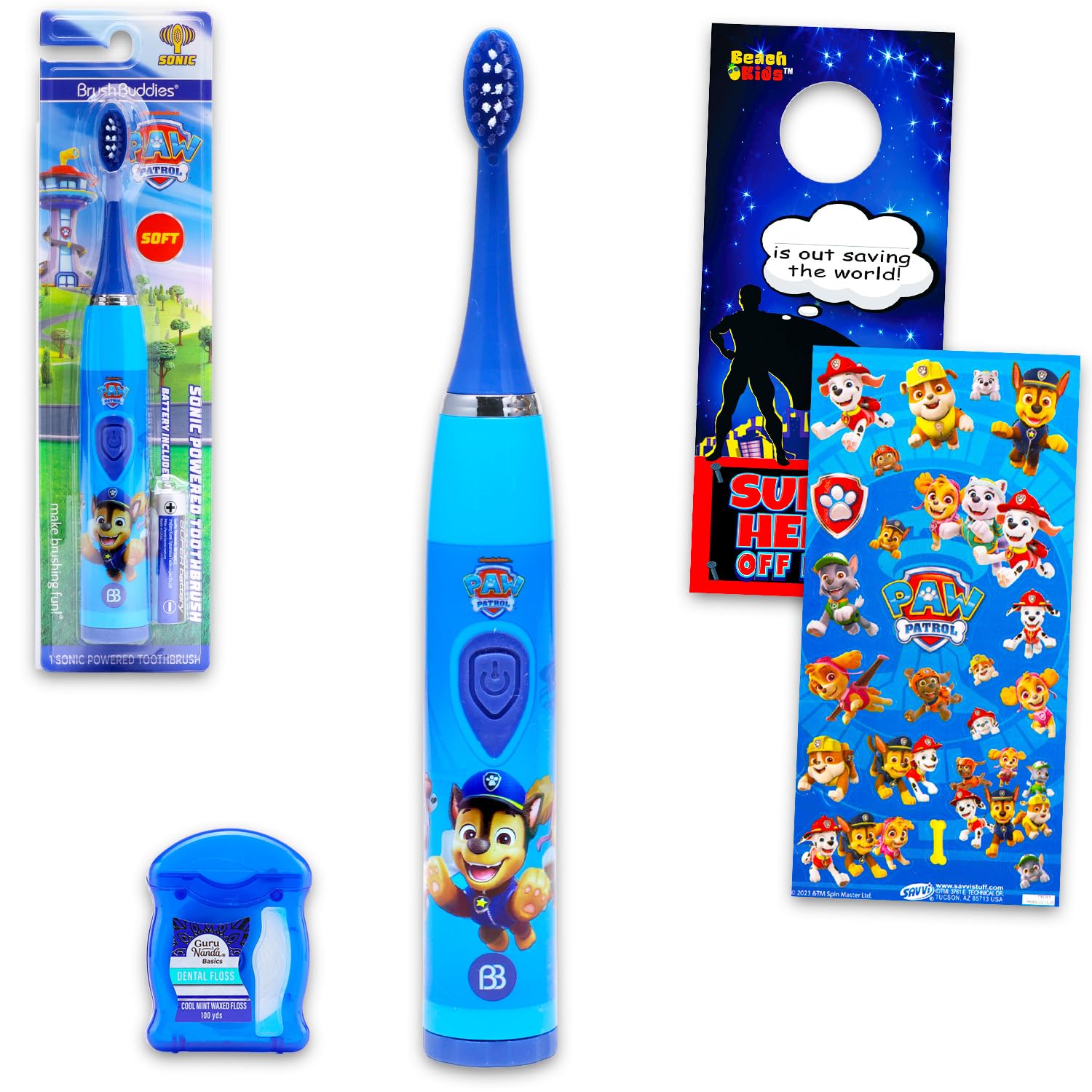 Paw Patrol Paw Patrol - Spazzolino da denti elettrico per bambini, set per la cura orale