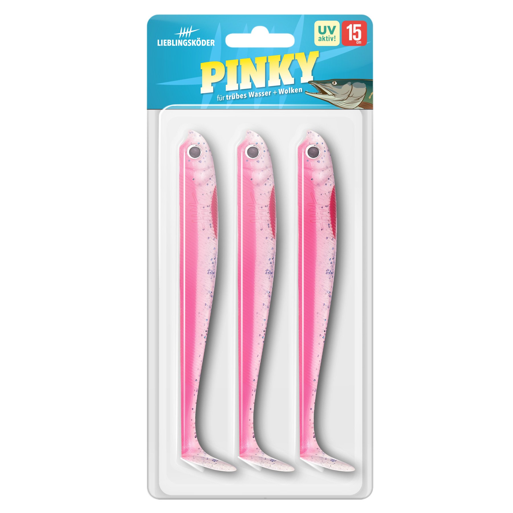 Lieblingsköder Kunstköder Lieblingsköder 15cm - 3 Gummifische