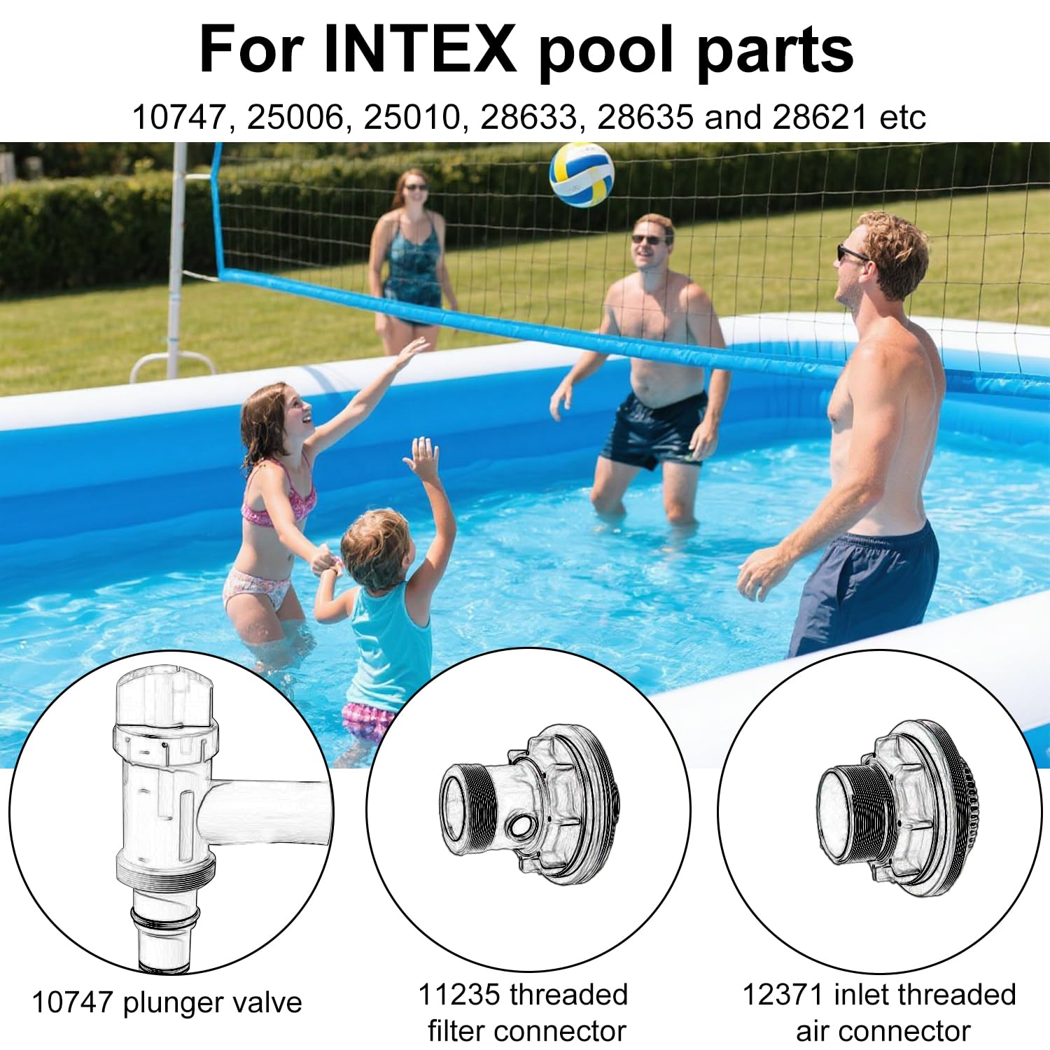 Divove Kit Joints Toriques Pour Piscine Intex 25076RP - 12 Pièces (10745, 10255, 10262) Pour Vannes Et Filtres