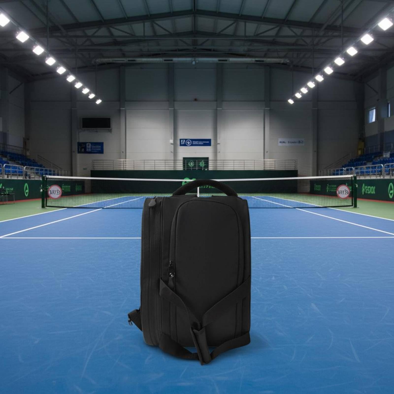 Zaino Porta Racchette Tennis Borsa Racchette Zaino Sportivo Borsa Padel Sacca Badminton in Oxford Rigido Traspirante con Spallacci Doppi Imbottiti Adatto a Allenamento Trasferte