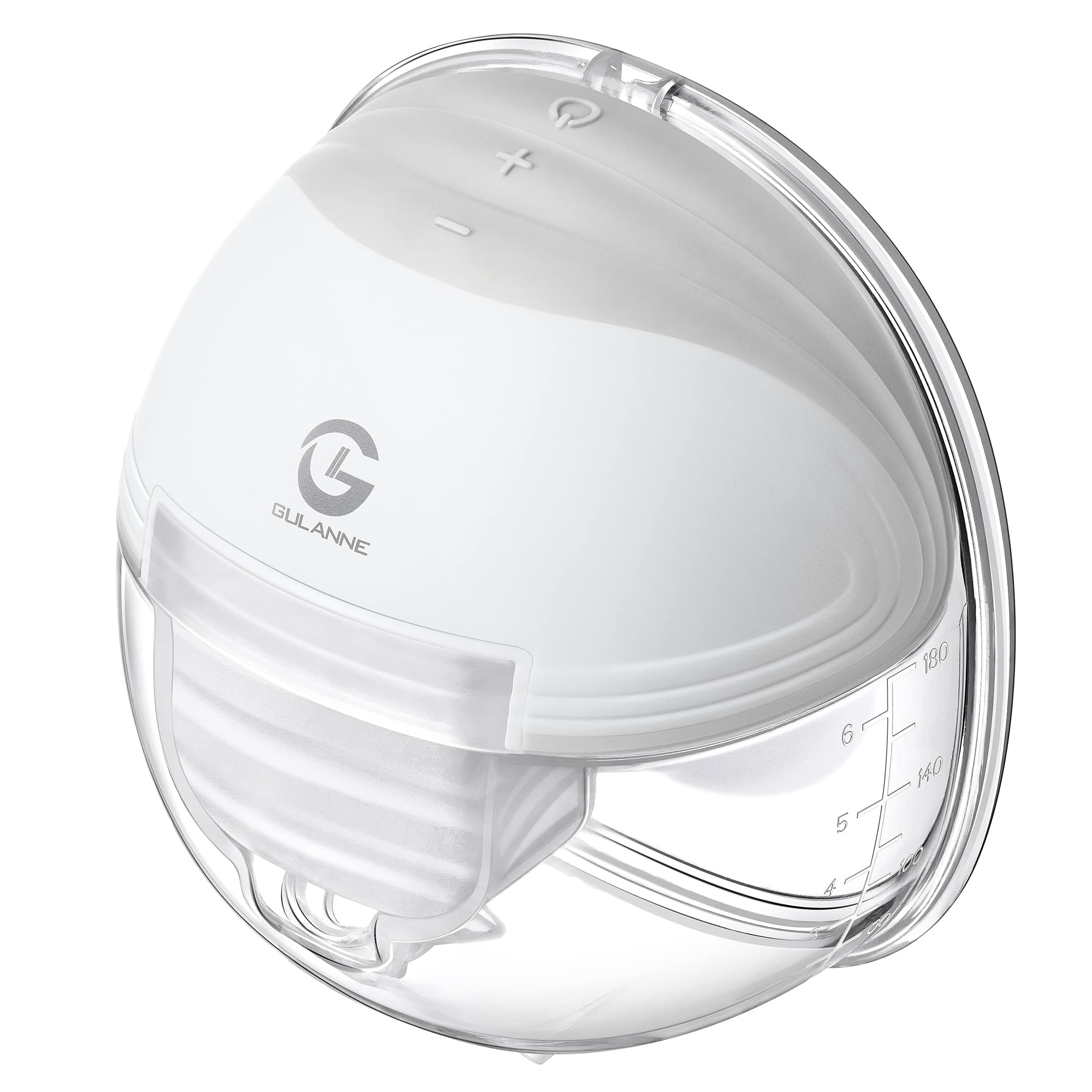 GULANNE Breast Pump Hands Free Electric Breast Pump with Flange 24mm, Extra 27mm Flange and 21mm Insert, Quiet and Great Suction Painless Breastfeeding Breast Pump with 2 Mode & 9 Level
