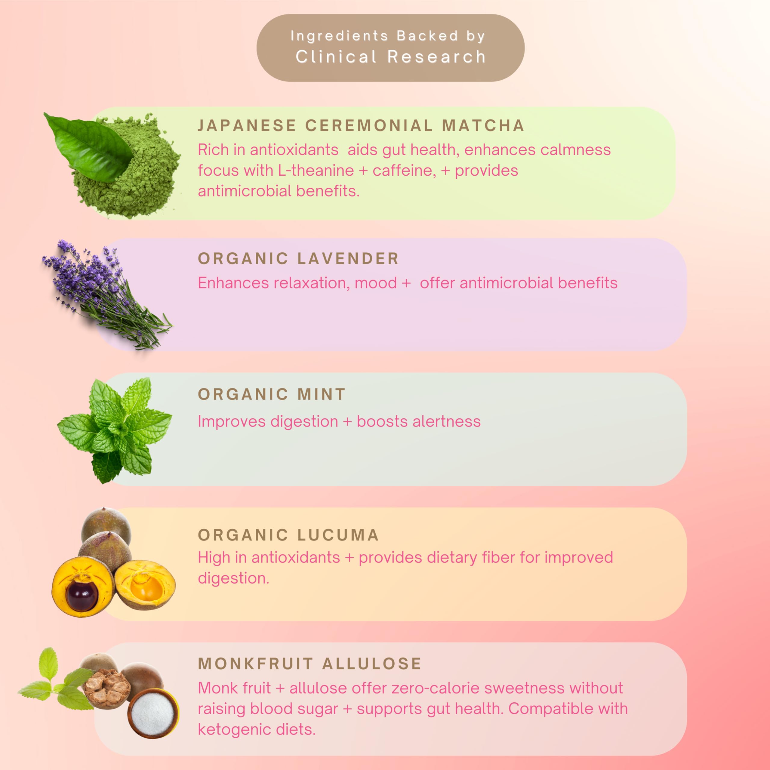 Eleven TLC Mint Lavender Matcha Powder Ceremonial Grade Japanese Green Tea Sugar-Free Wellness Latte Mix with Peppermint Lavender — view 8