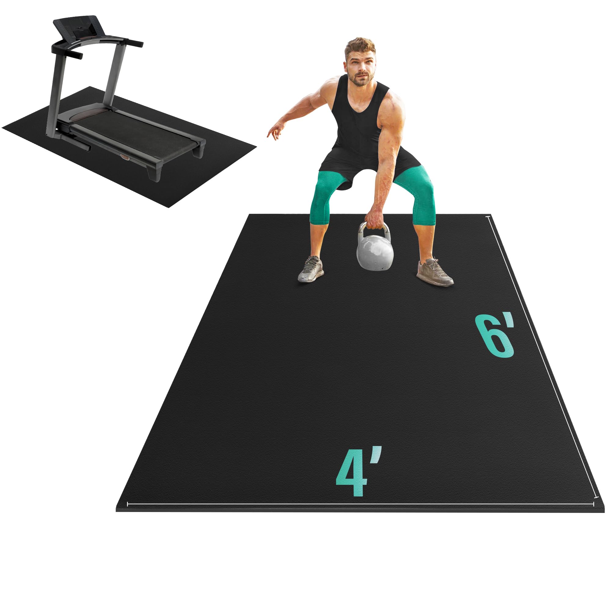 YES4ALL Exercise Mat for Home Gym, Fitness Workout Mats
