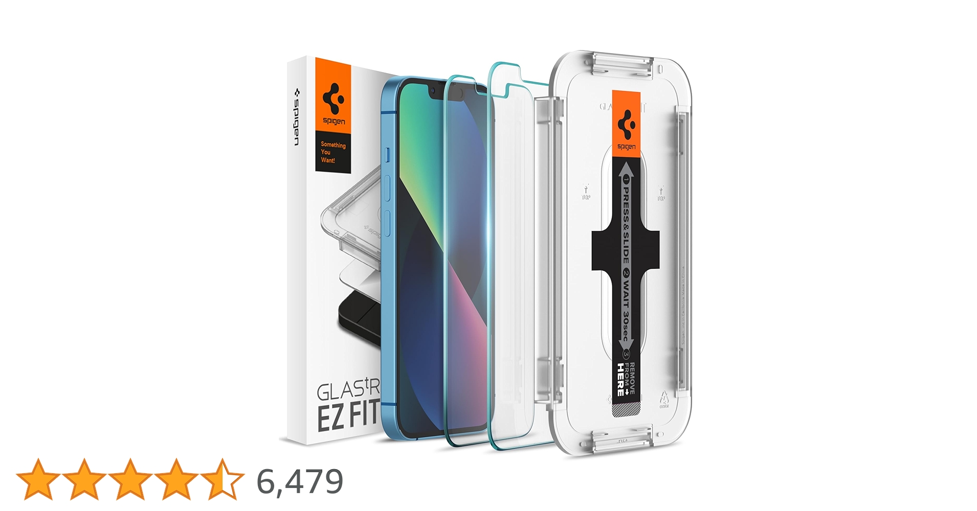 Amazon | Spigen EZ Fit ガラスフィルム iPhone 13 Mini 用 貼り