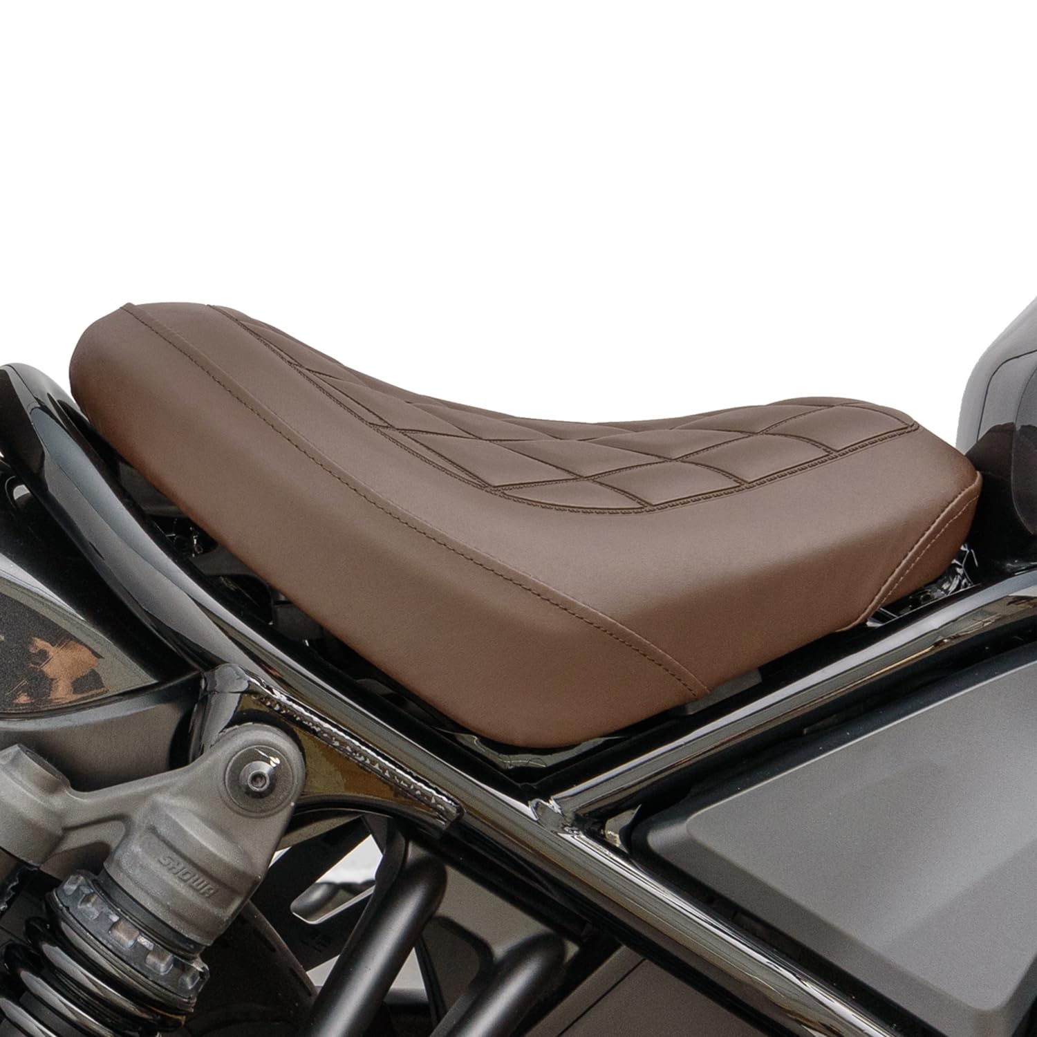 Sitzbank Sattel Sitz kompatibel mit CMX 1100 Rebel 2021-2026, Motorrad Fahrer Komfortsitz Sitzkissen, Mattbraun‌