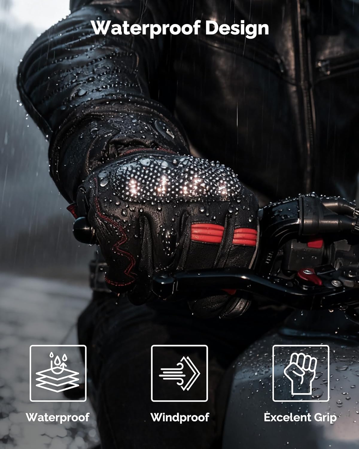 SAVIOR HEAT Heated Motorcycle Gloves for Men & Women, 7.4V 3000mAh Waterproof Heated Gloves with Rechargeable Battery Up to 10H for Winter Outdoor Riding, Cycling, Snowmobile - Image 5