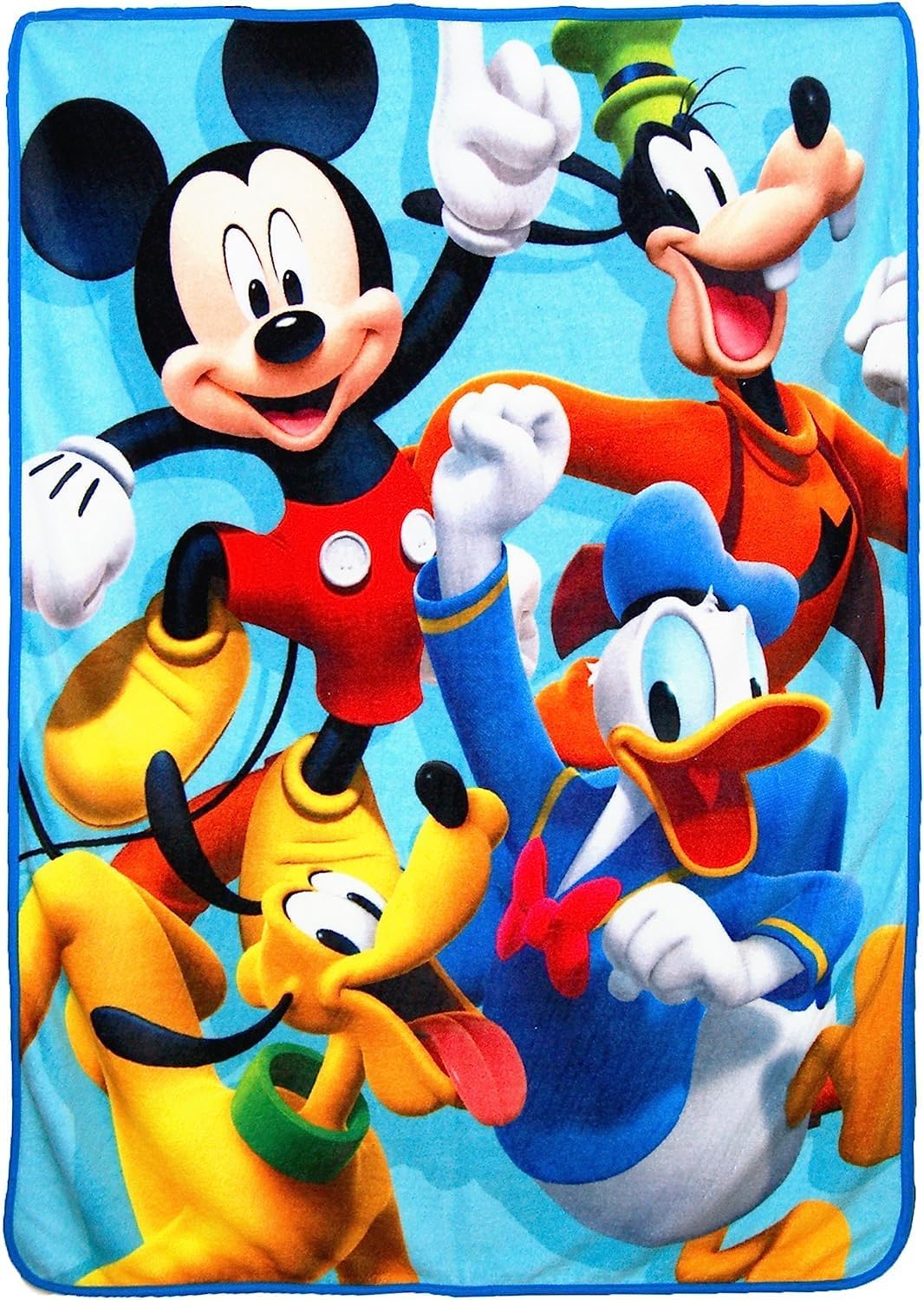 Disney’s Mickey’ Mouse Clubhouse, “4 Ever” Super Plush Throw Blanket, 46″ x 60″, Multi Color