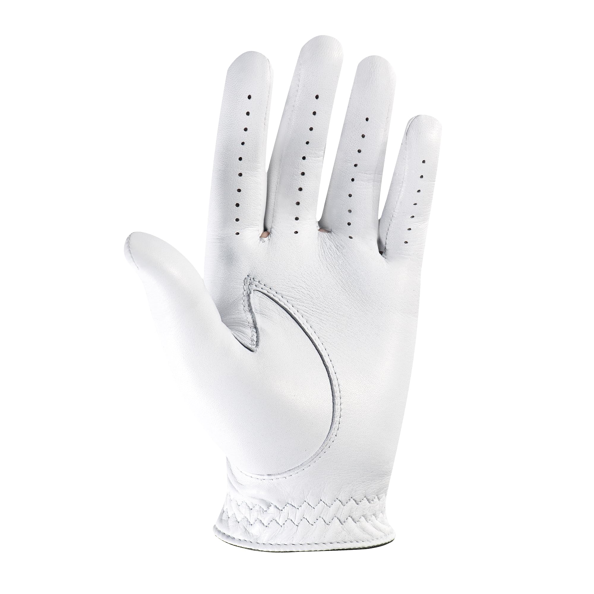 FootJoy StaSof Damen-Golfhandschuh, USA-Flagge, Größe L, auf der linken Hand getragen
