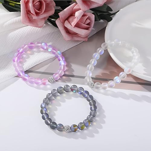 Miniatura 8 de GIEIWIW Healing Bracelet for Women Anxiety Crystal Bracelet Chakra Beaded Bracelets Calming Stretch Bracelet Rose Quartz Crystals Healing Stones