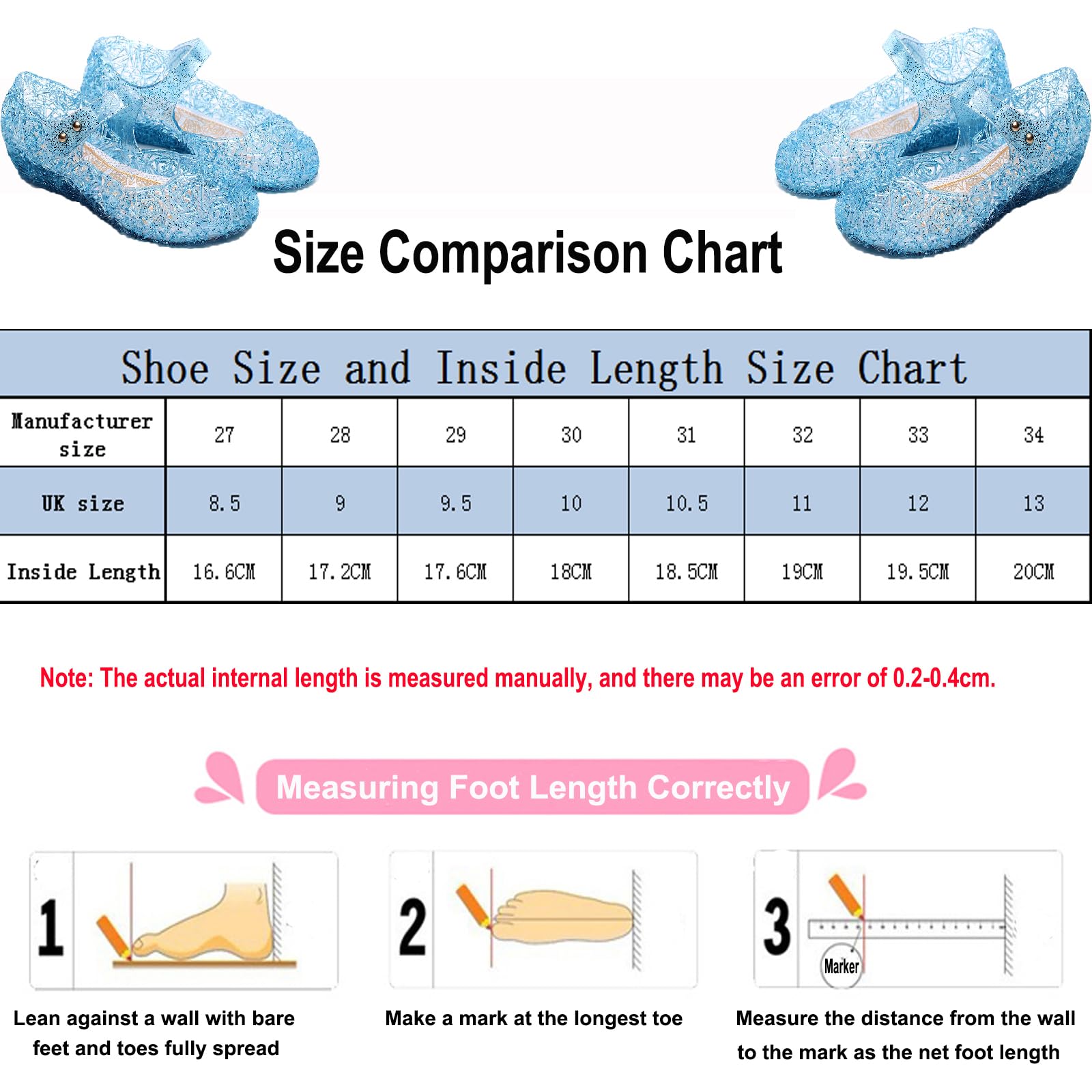 ZJstyle - Zapatos de princesa para niñas, para fiesta de baile, cosplay