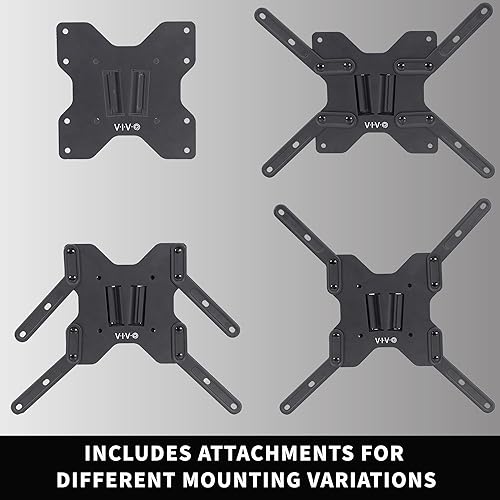 Miniatura 9 de VIVO Soporte grande para TV RV, VESA máximo 400 x 400, soporta hasta 44 libras, placa de pared de polímero de plástico para campamento, camión de